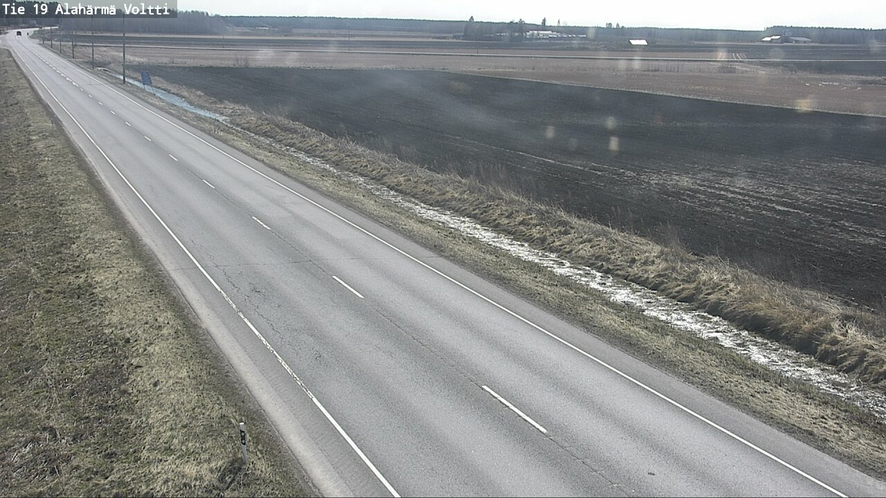 Weather Camera Image Väg 19 Alahärmä, Voltti, Kauhava, Etelä-Pohjanmaa