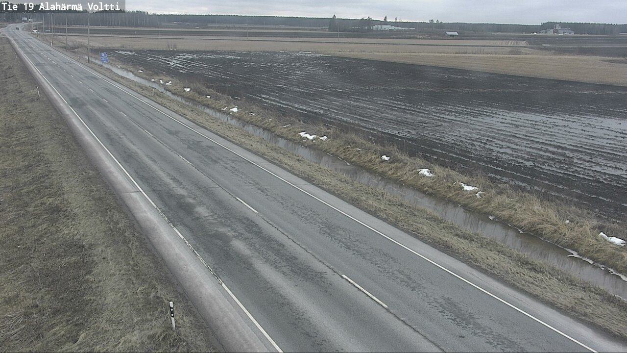 Weather Camera Image Väg 19 Alahärmä, Voltti, Kauhava, Etelä-Pohjanmaa