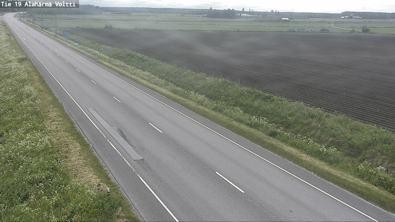 Weather Camera Image Väg 19 Alahärmä, Voltti, Kauhava, Etelä-Pohjanmaa