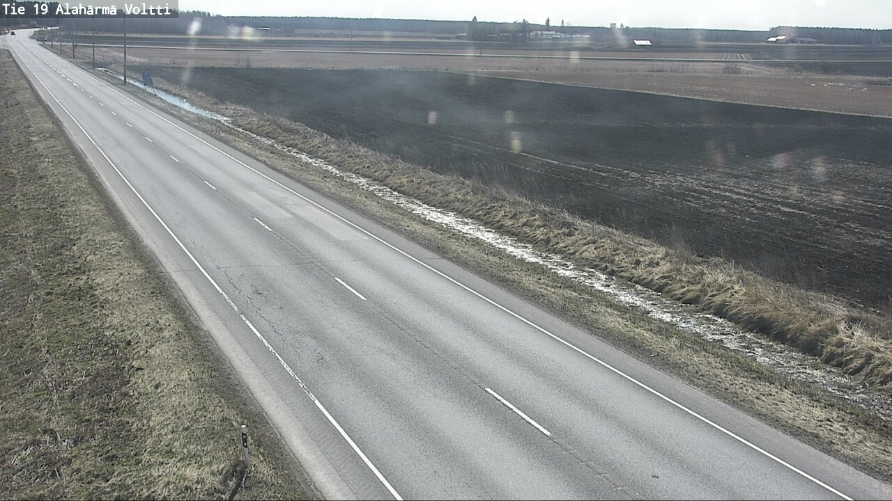 Weather Camera Image Väg 19 Alahärmä, Voltti, Kauhava, Etelä-Pohjanmaa