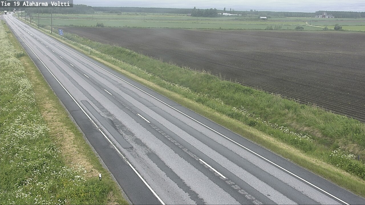 Weather Camera Image Väg 19 Alahärmä, Voltti, Kauhava, Etelä-Pohjanmaa