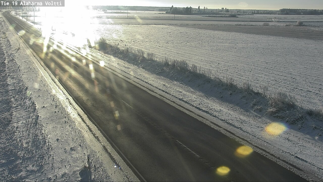Weather Camera Image Väg 19 Alahärmä, Voltti, Kauhava, Etelä-Pohjanmaa