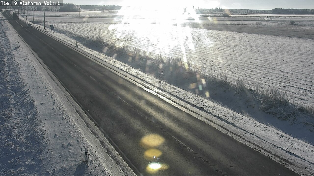 Weather Camera Image Väg 19 Alahärmä, Voltti, Kauhava, Etelä-Pohjanmaa