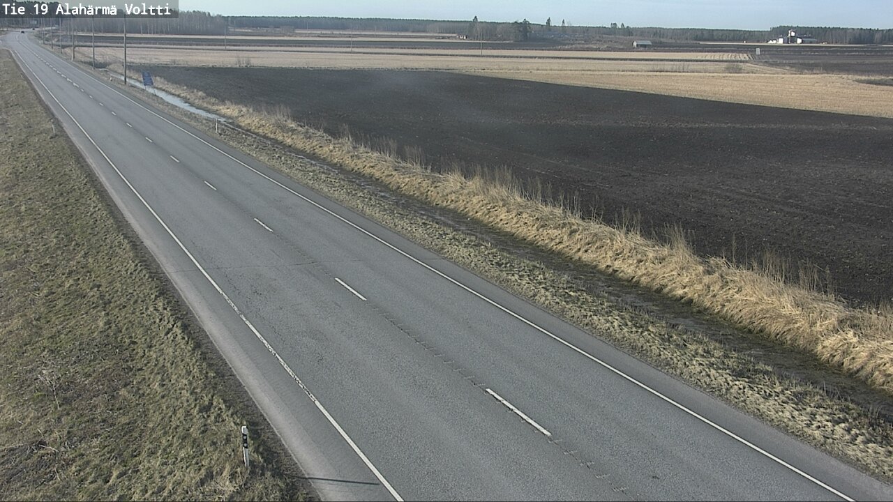Weather Camera Image Väg 19 Alahärmä, Voltti, Kauhava, Etelä-Pohjanmaa