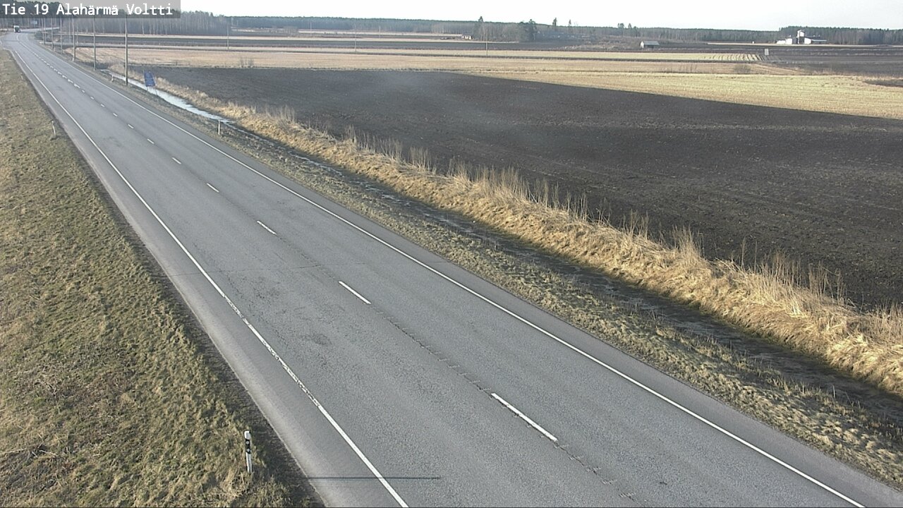 Weather Camera Image Väg 19 Alahärmä, Voltti, Kauhava, Etelä-Pohjanmaa