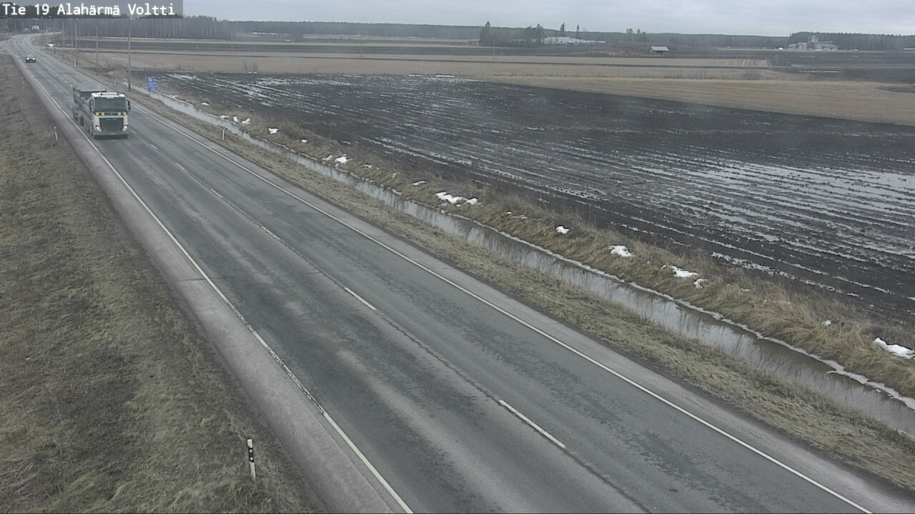 Weather Camera Image Väg 19 Alahärmä, Voltti, Kauhava, Etelä-Pohjanmaa