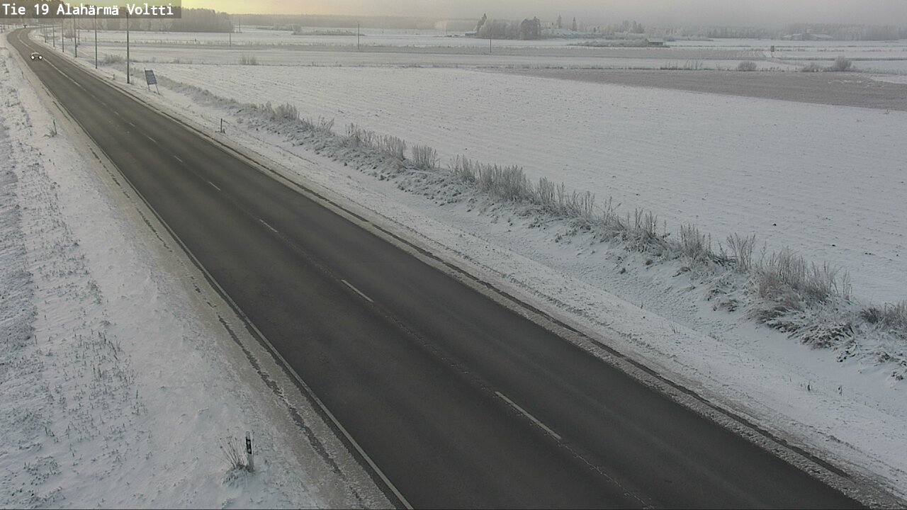 Weather Camera Image Väg 19 Alahärmä, Voltti, Kauhava, Etelä-Pohjanmaa