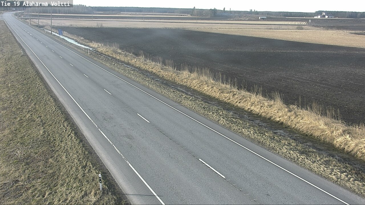 Weather Camera Image Väg 19 Alahärmä, Voltti, Kauhava, Etelä-Pohjanmaa