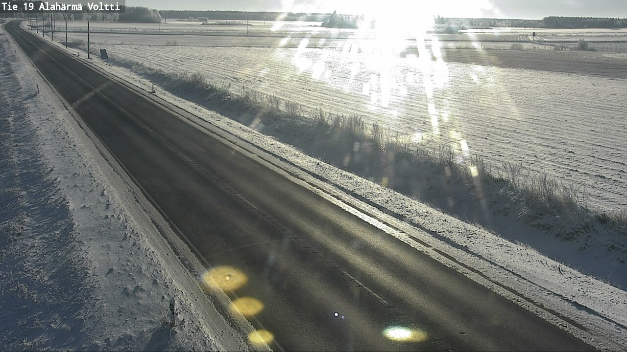 Weather Camera Image Väg 19 Alahärmä, Voltti, Kauhava, Etelä-Pohjanmaa