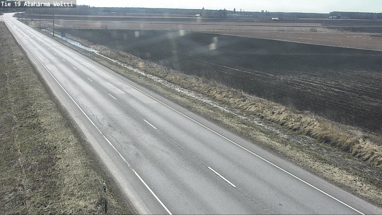 Weather Camera Image Väg 19 Alahärmä, Voltti, Kauhava, Etelä-Pohjanmaa