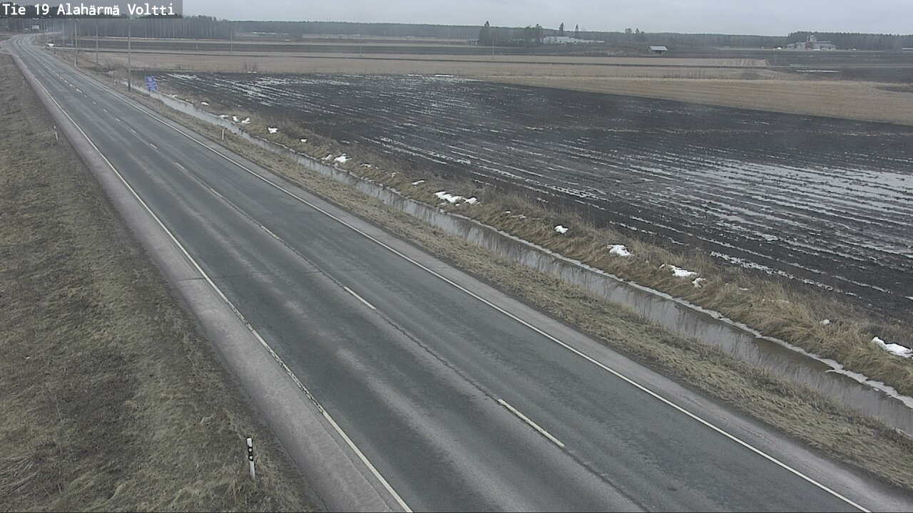 Weather Camera Image Väg 19 Alahärmä, Voltti, Kauhava, Etelä-Pohjanmaa