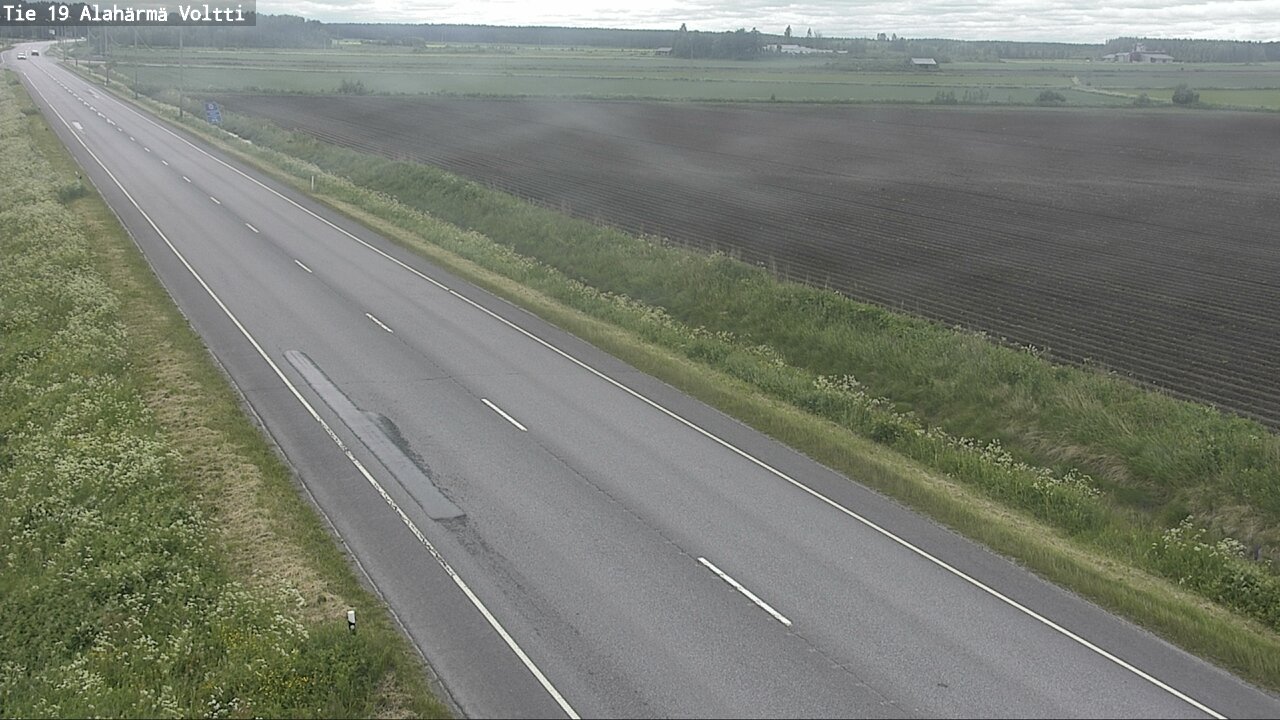 Weather Camera Image Väg 19 Alahärmä, Voltti, Kauhava, Etelä-Pohjanmaa