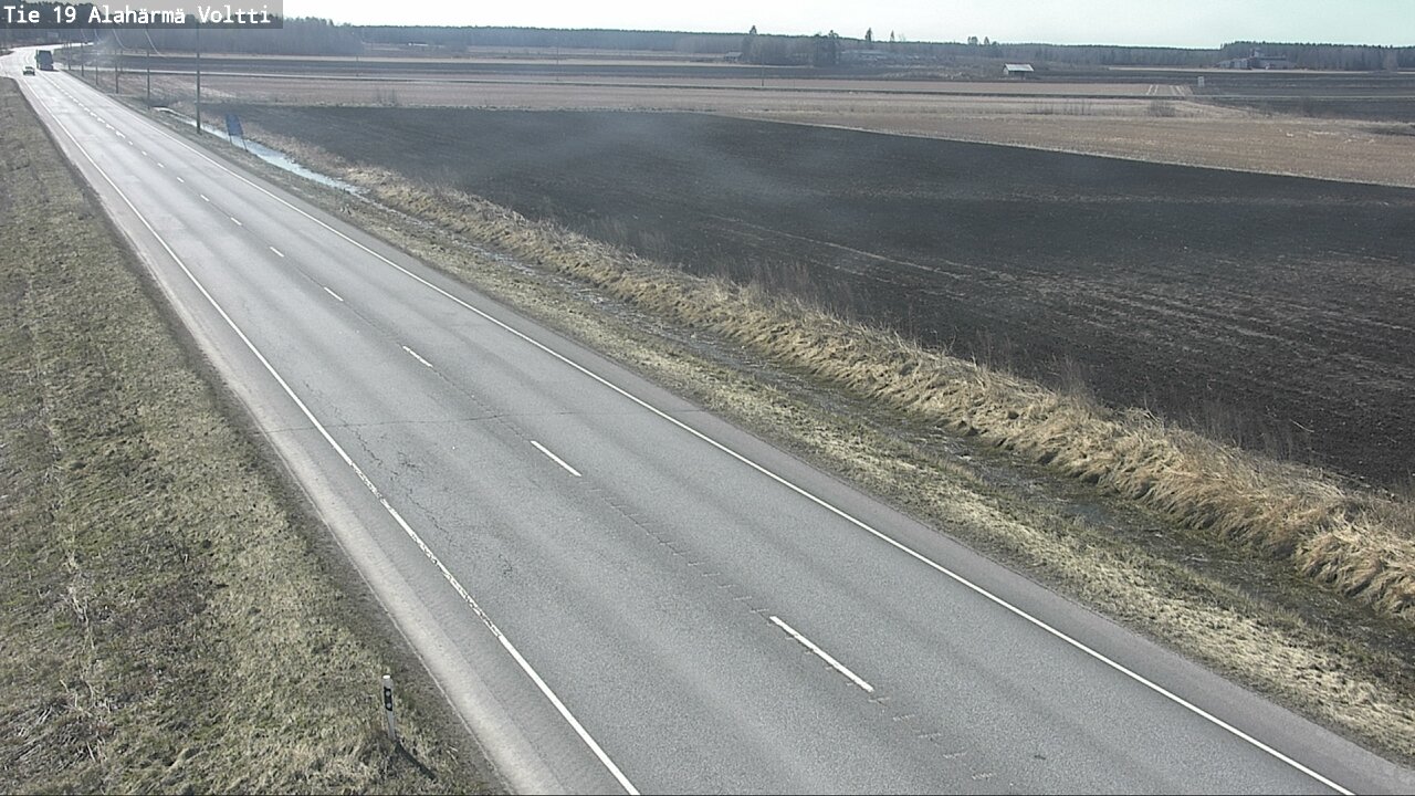 Weather Camera Image Väg 19 Alahärmä, Voltti, Kauhava, Etelä-Pohjanmaa