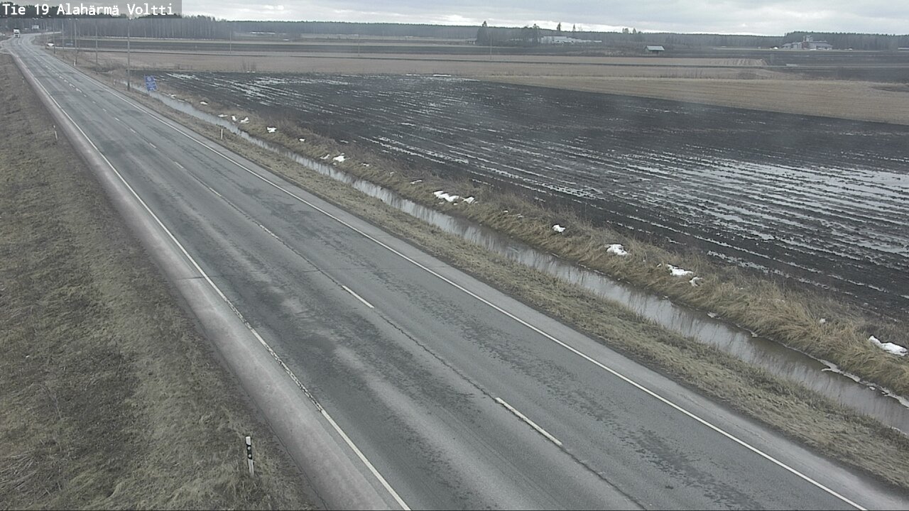 Weather Camera Image Väg 19 Alahärmä, Voltti, Kauhava, Etelä-Pohjanmaa