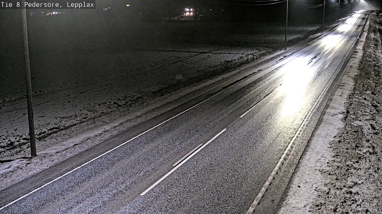 Weather Camera Image Road 8 Pedersöre, Lepplax, Pedersören kunta, Pohjanmaa