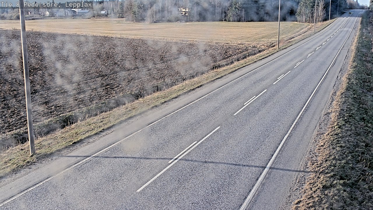 Weather Camera Image Väg 8 Pedersöre, Lepplax, Pedersören kunta, Pohjanmaa