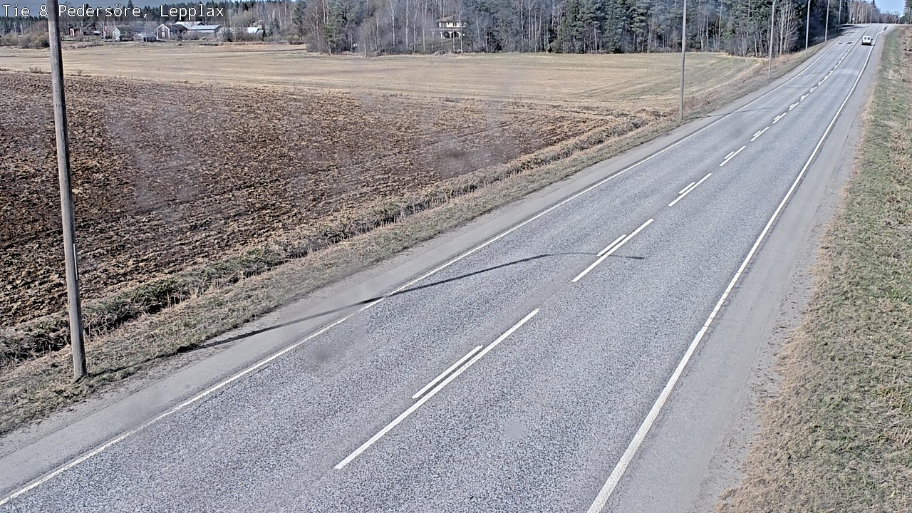Weather Camera Image Väg 8 Pedersöre, Lepplax, Pedersören kunta, Pohjanmaa