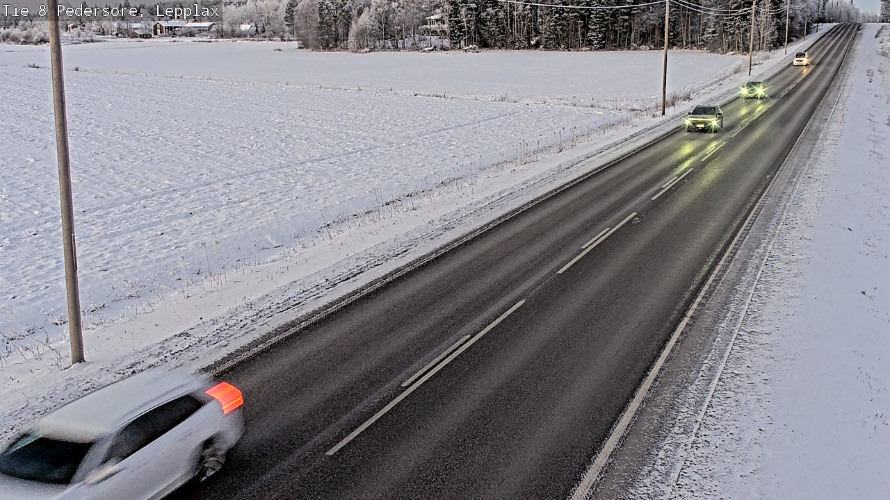 Weather Camera Image Road 8 Pedersöre, Lepplax, Pedersören kunta, Pohjanmaa