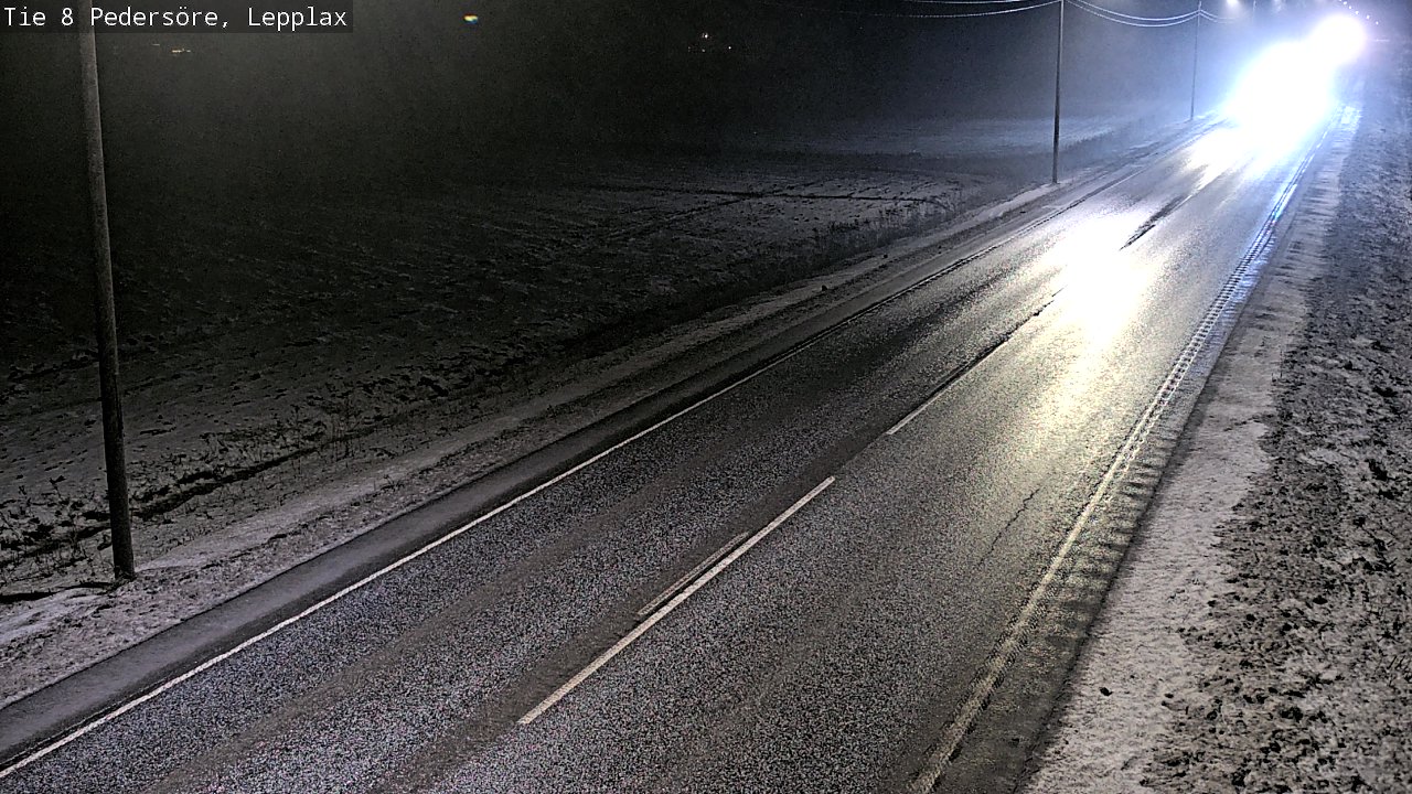 Weather Camera Image Road 8 Pedersöre, Lepplax, Pedersören kunta, Pohjanmaa