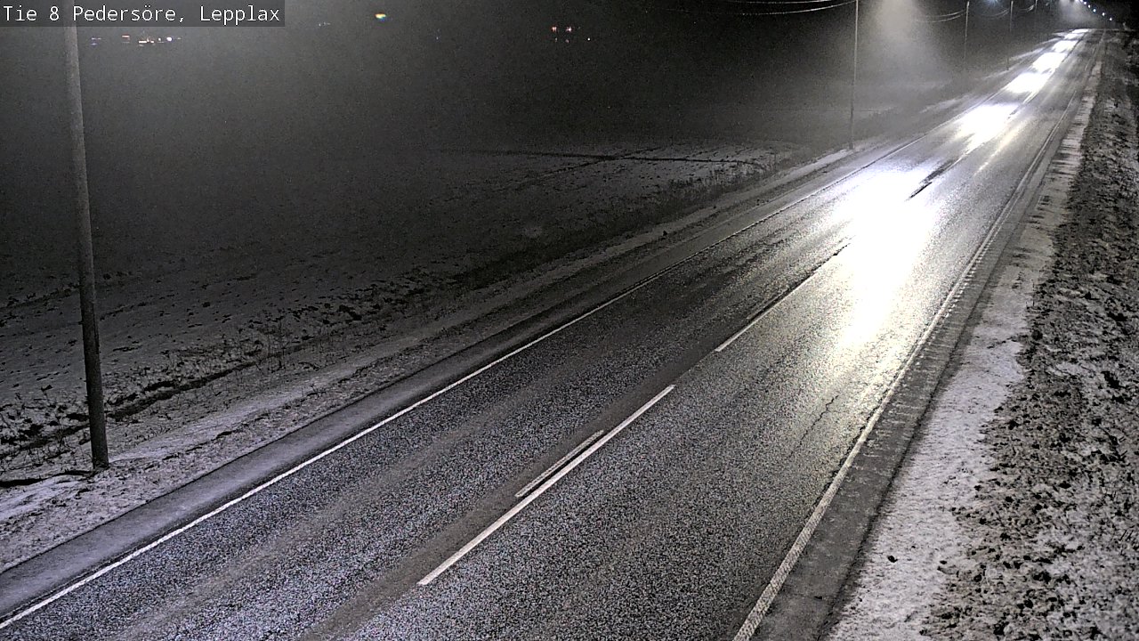 Weather Camera Image Road 8 Pedersöre, Lepplax, Pedersören kunta, Pohjanmaa