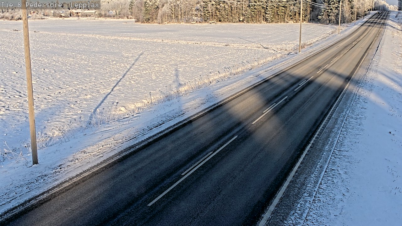 Weather Camera Image Väg 8 Pedersöre, Lepplax, Pedersören kunta, Pohjanmaa