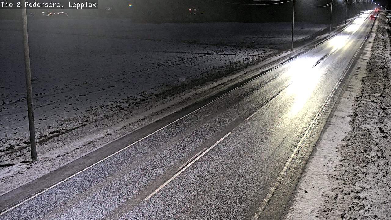 Weather Camera Image Road 8 Pedersöre, Lepplax, Pedersören kunta, Pohjanmaa