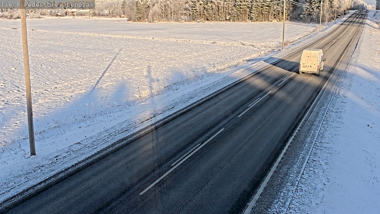 Weather Camera Image Road 8 Pedersöre, Lepplax, Pedersören kunta, Pohjanmaa