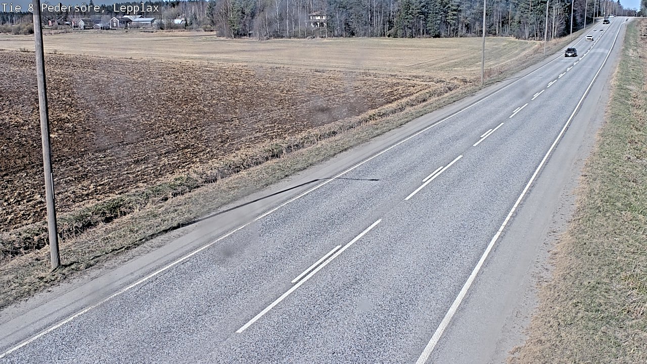 Weather Camera Image Väg 8 Pedersöre, Lepplax, Pedersören kunta, Pohjanmaa