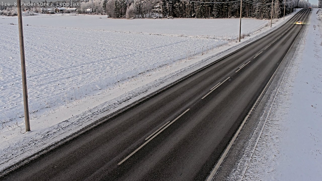 Weather Camera Image Road 8 Pedersöre, Lepplax, Pedersören kunta, Pohjanmaa