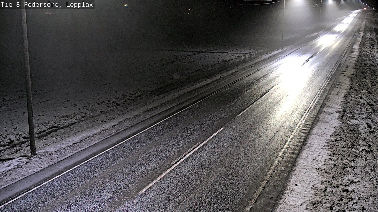 Weather Camera Image Road 8 Pedersöre, Lepplax, Pedersören kunta, Pohjanmaa