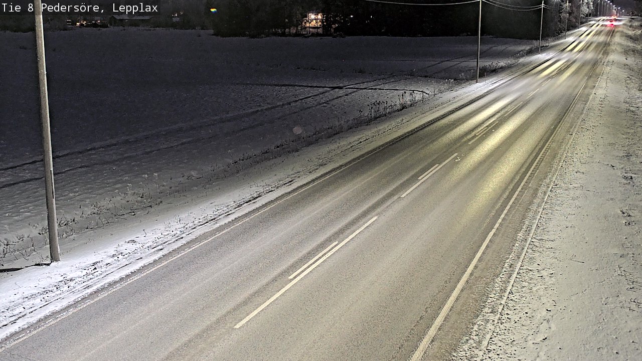 Weather Camera Image Väg 8 Pedersöre, Lepplax, Pedersören kunta, Pohjanmaa