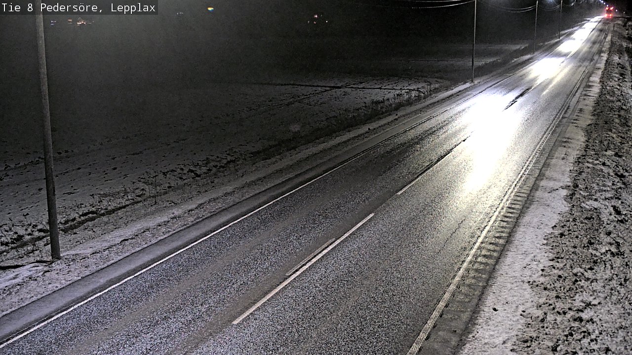 Weather Camera Image Road 8 Pedersöre, Lepplax, Pedersören kunta, Pohjanmaa