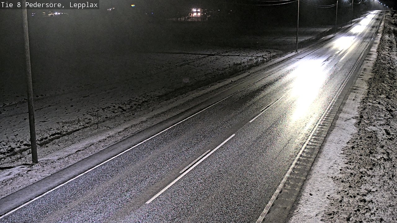 Weather Camera Image Road 8 Pedersöre, Lepplax, Pedersören kunta, Pohjanmaa