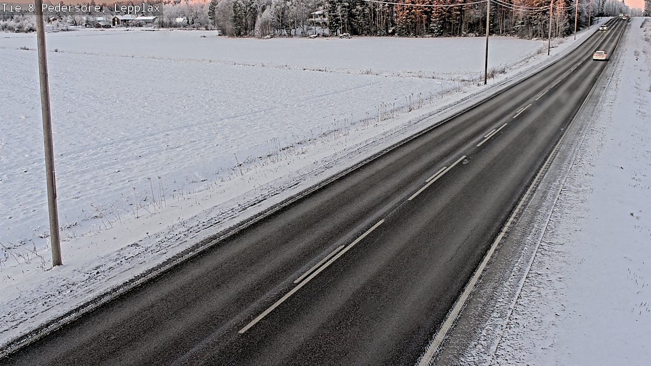 Weather Camera Image Road 8 Pedersöre, Lepplax, Pedersören kunta, Pohjanmaa