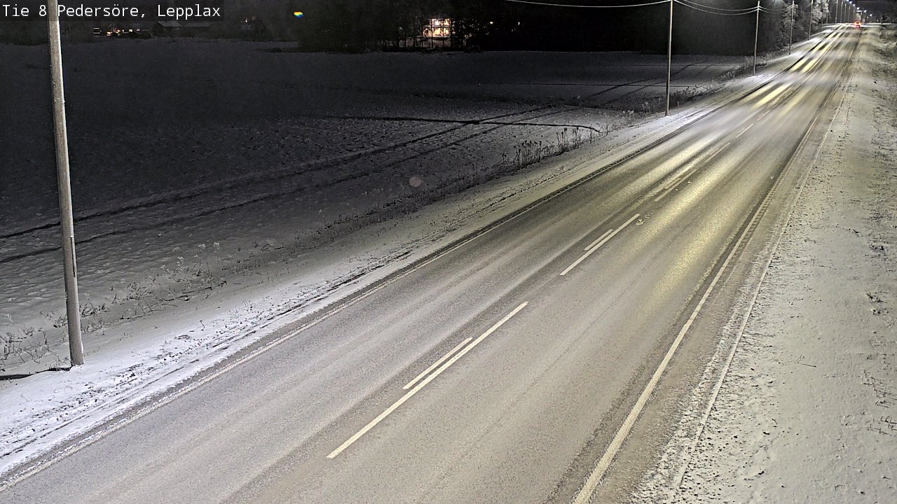 Weather Camera Image Road 8 Pedersöre, Lepplax, Pedersören kunta, Pohjanmaa