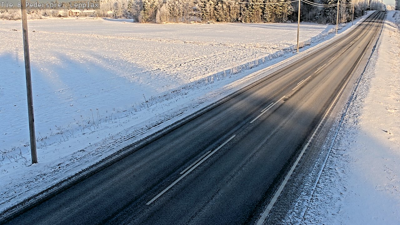 Weather Camera Image Road 8 Pedersöre, Lepplax, Pedersören kunta, Pohjanmaa