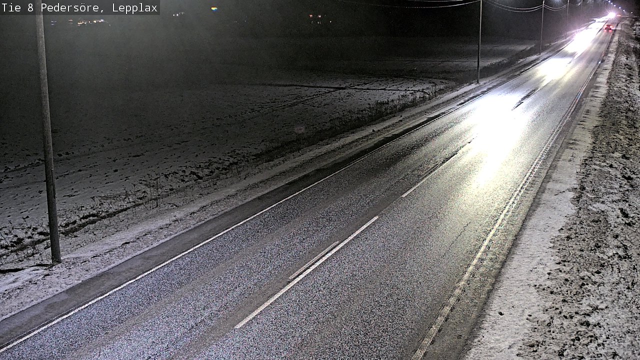 Weather Camera Image Road 8 Pedersöre, Lepplax, Pedersören kunta, Pohjanmaa