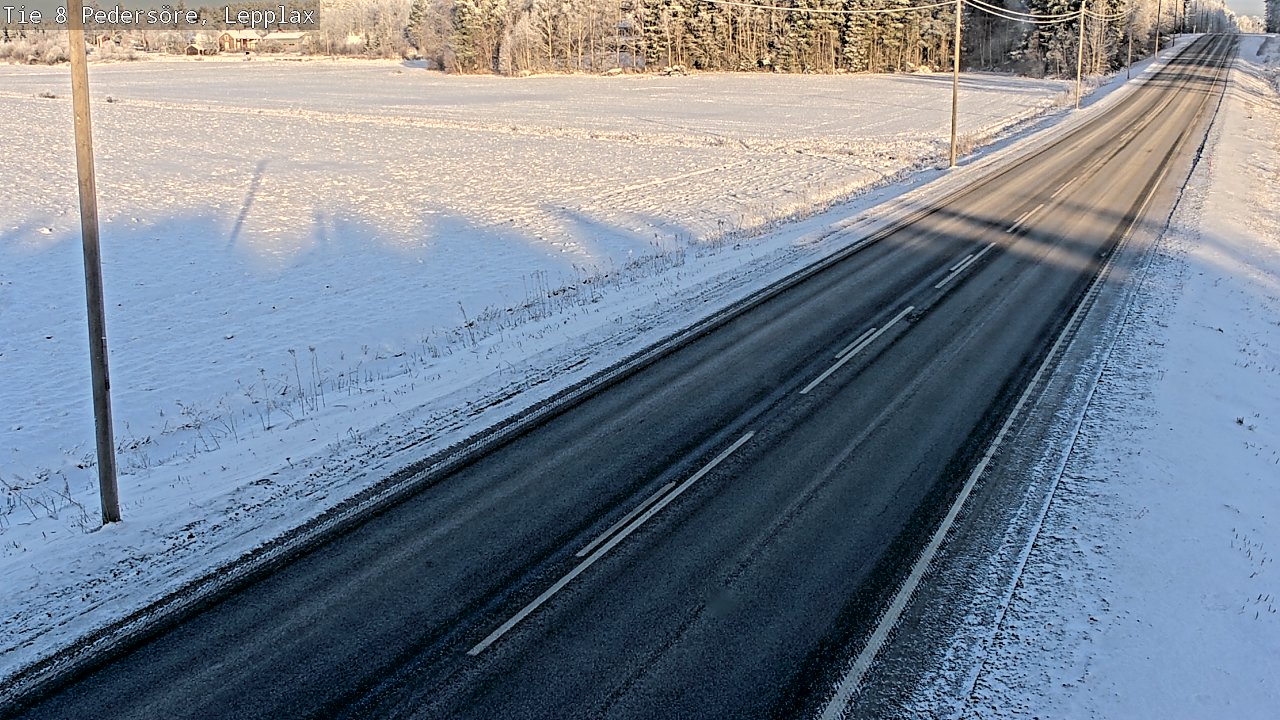 Weather Camera Image Road 8 Pedersöre, Lepplax, Pedersören kunta, Pohjanmaa