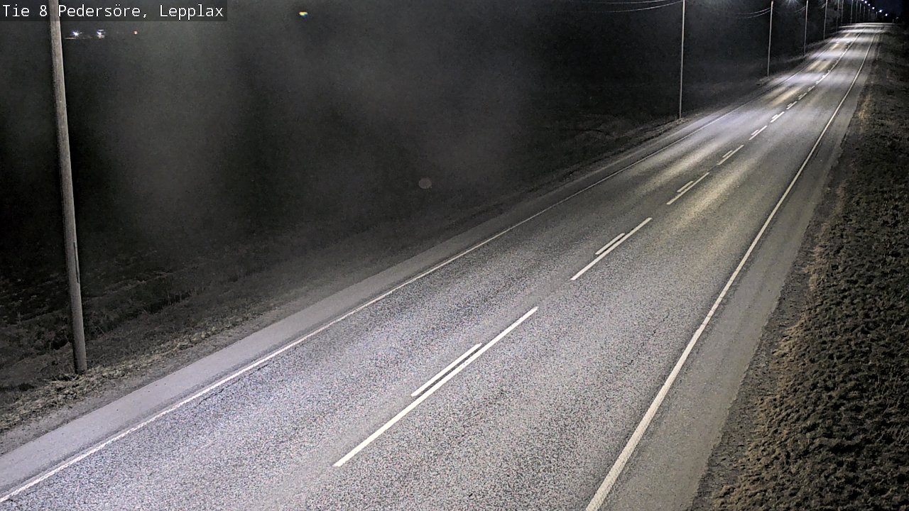 Weather Camera Image Väg 8 Pedersöre, Lepplax, Pedersören kunta, Pohjanmaa