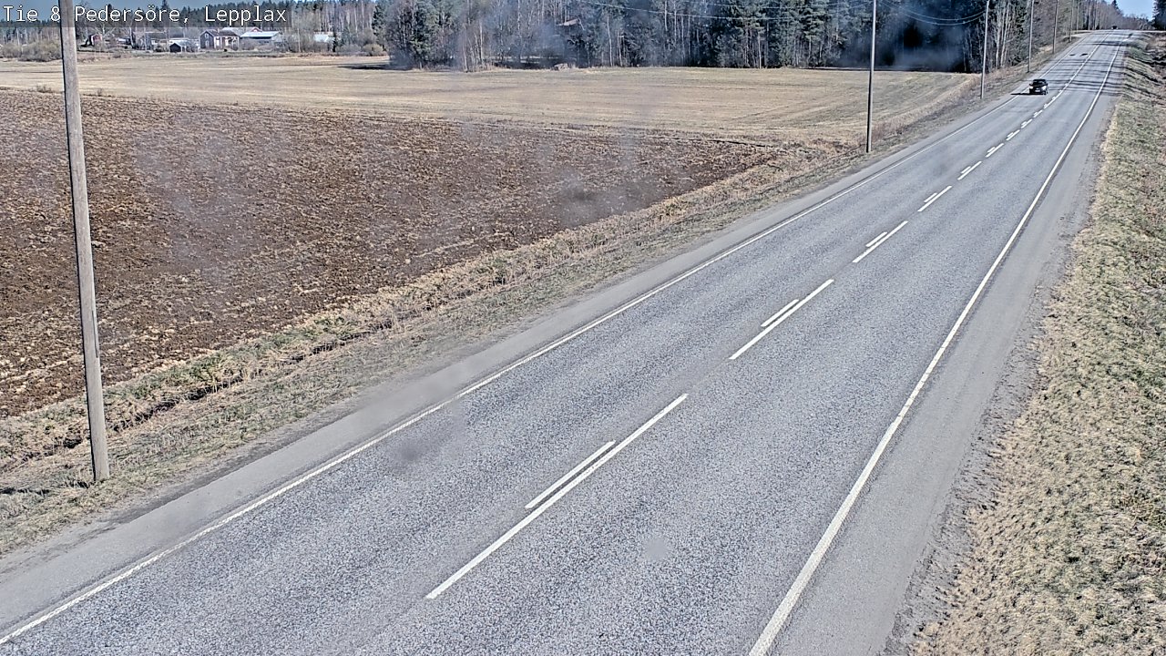 Weather Camera Image Väg 8 Pedersöre, Lepplax, Pedersören kunta, Pohjanmaa