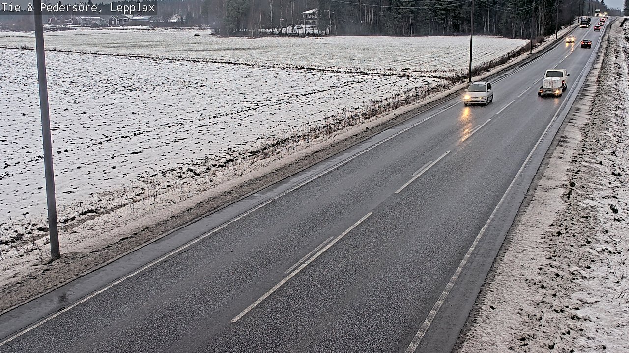 Weather Camera Image Väg 8 Pedersöre, Lepplax, Pedersören kunta, Pohjanmaa