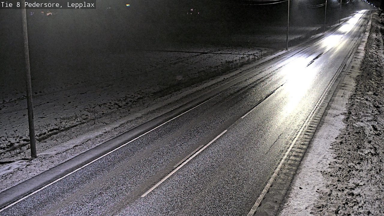 Weather Camera Image Road 8 Pedersöre, Lepplax, Pedersören kunta, Pohjanmaa
