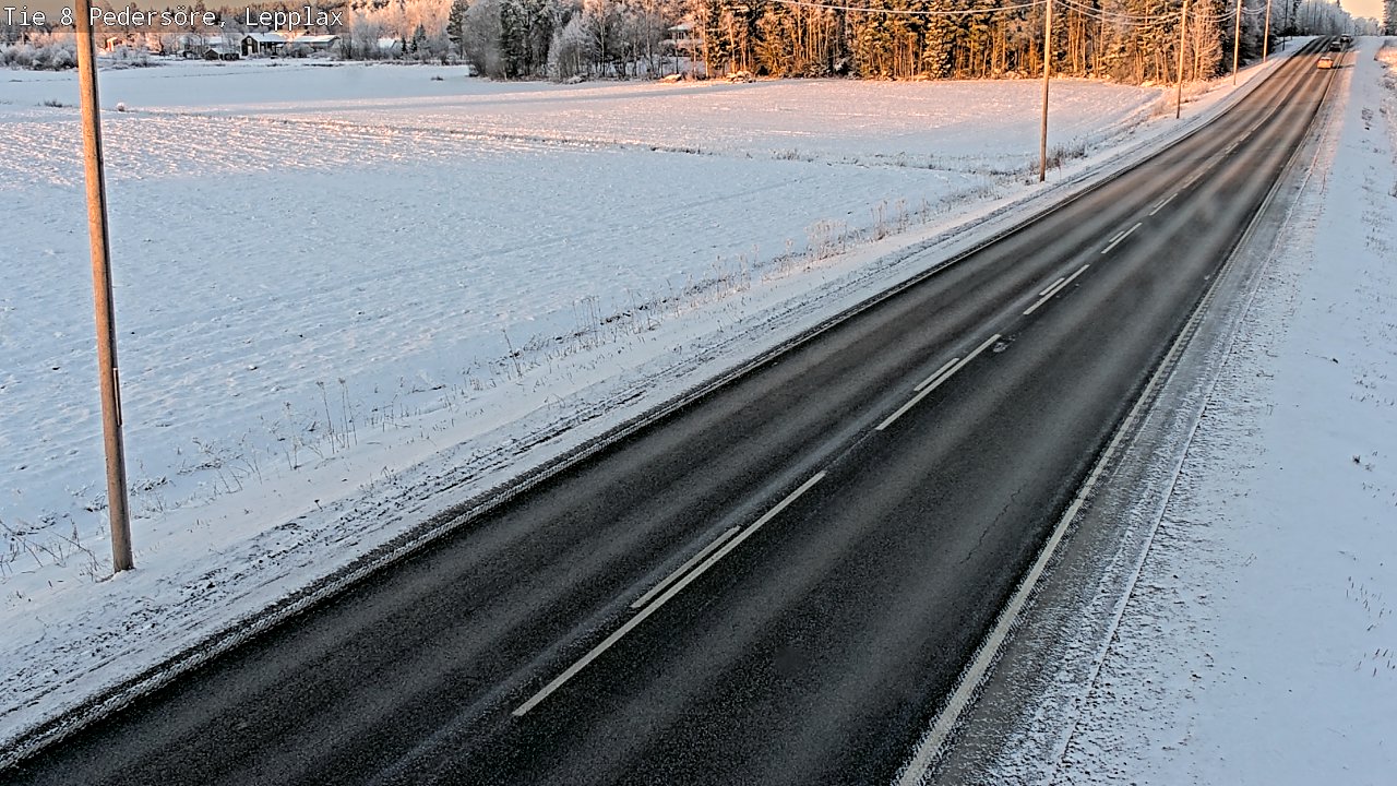 Weather Camera Image Road 8 Pedersöre, Lepplax, Pedersören kunta, Pohjanmaa