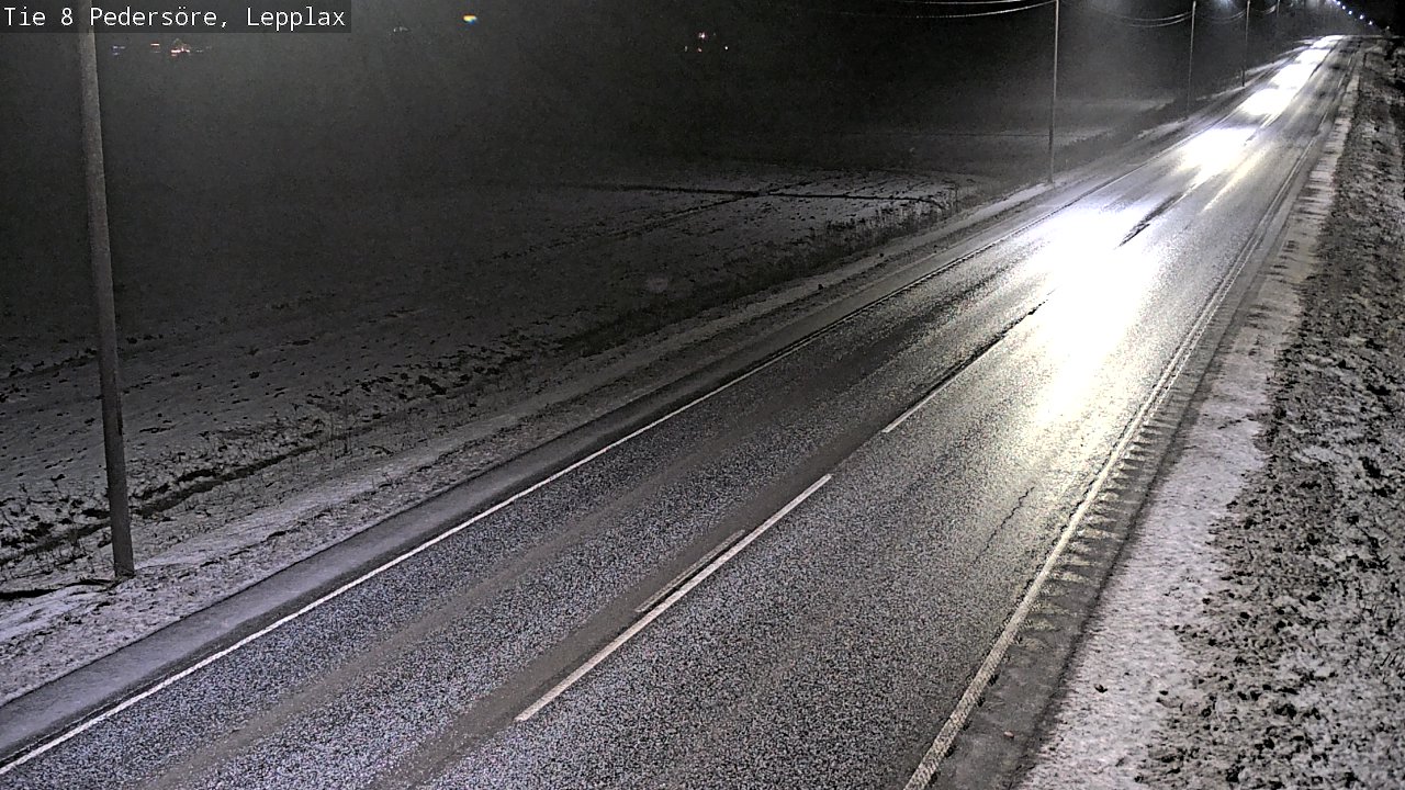 Weather Camera Image Road 8 Pedersöre, Lepplax, Pedersören kunta, Pohjanmaa