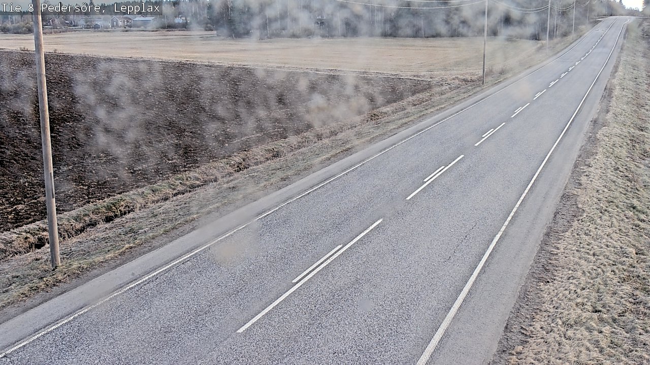 Weather Camera Image Väg 8 Pedersöre, Lepplax, Pedersören kunta, Pohjanmaa