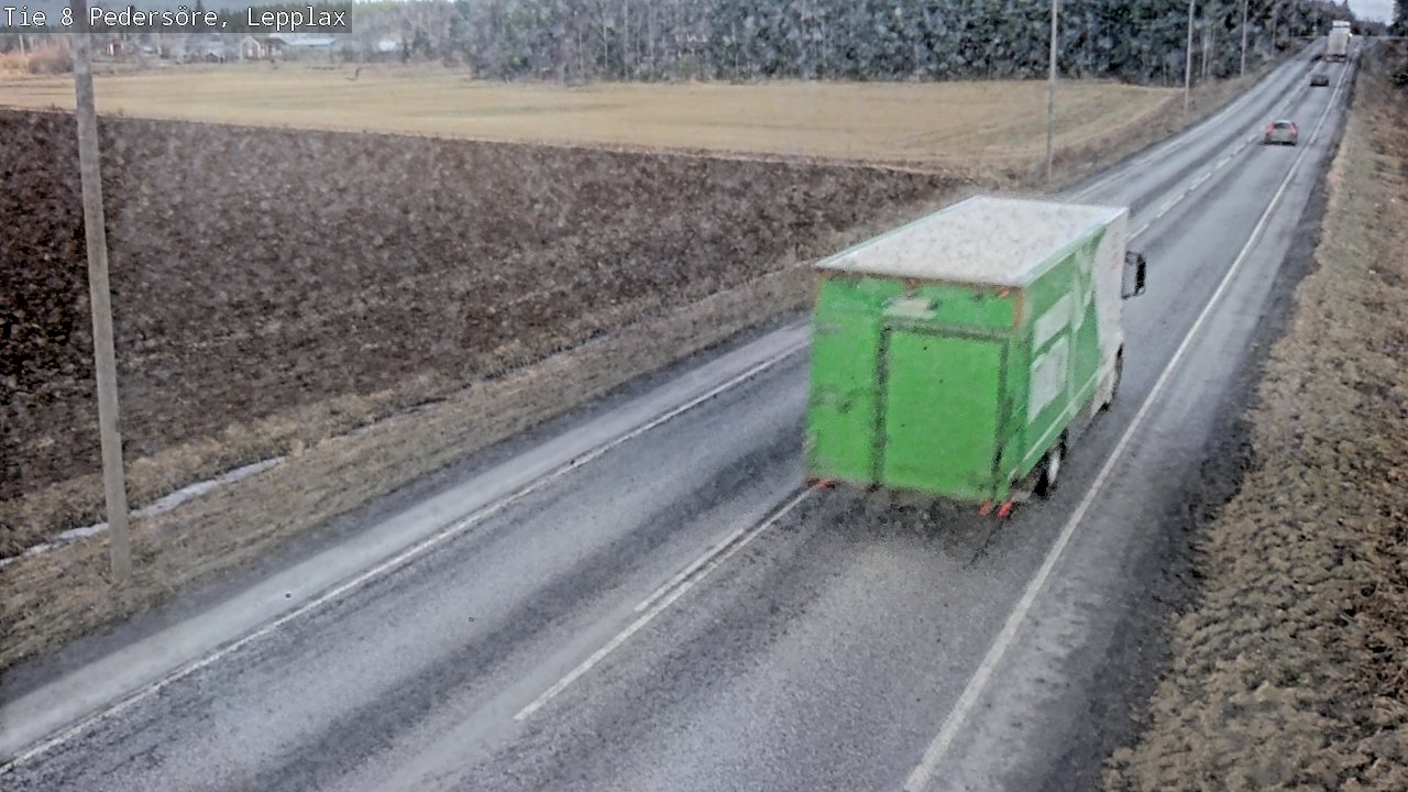 Weather Camera Image Road 8 Pedersöre, Lepplax, Pedersören kunta, Pohjanmaa