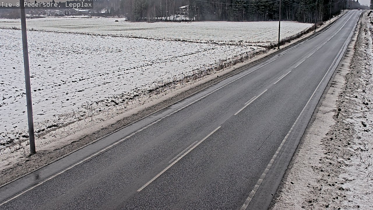 Weather Camera Image Road 8 Pedersöre, Lepplax, Pedersören kunta, Pohjanmaa