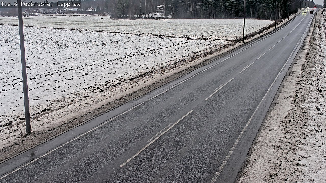 Weather Camera Image Väg 8 Pedersöre, Lepplax, Pedersören kunta, Pohjanmaa
