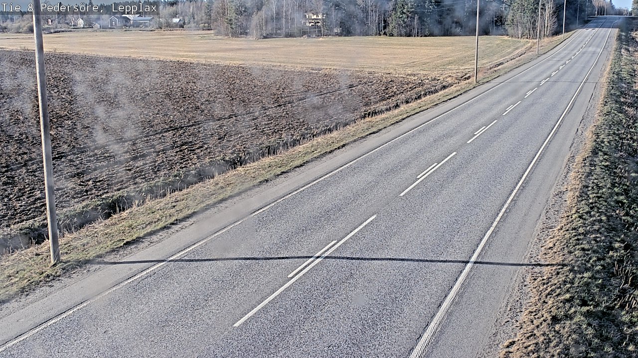 Weather Camera Image Väg 8 Pedersöre, Lepplax, Pedersören kunta, Pohjanmaa