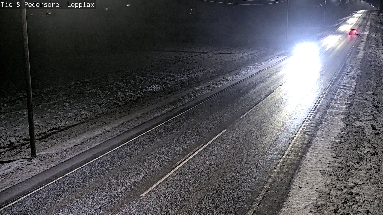 Weather Camera Image Road 8 Pedersöre, Lepplax, Pedersören kunta, Pohjanmaa